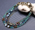 Braccialetti fatti a mano perline di morbillo in lega gioielli Bracciali
