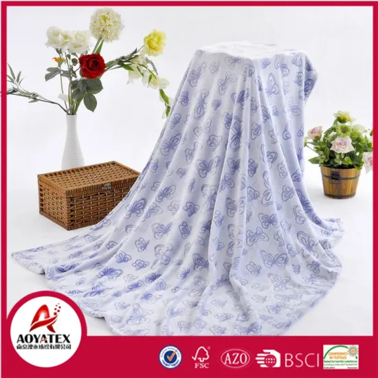 sleepwear picnic printing blanket double face digital print sherpa blanket