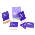 Personalized Spiritual Positive Shower Cards with Wood Stand