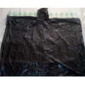 black PE rain poncho