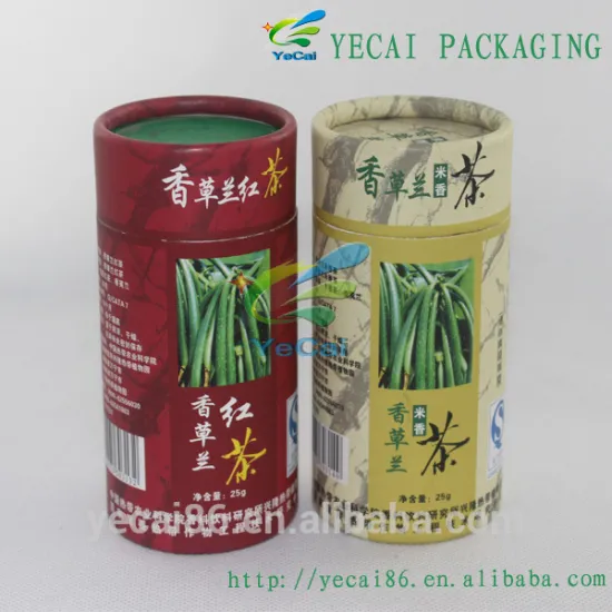 Custom Printing different paper tubes for tea with CE certificate