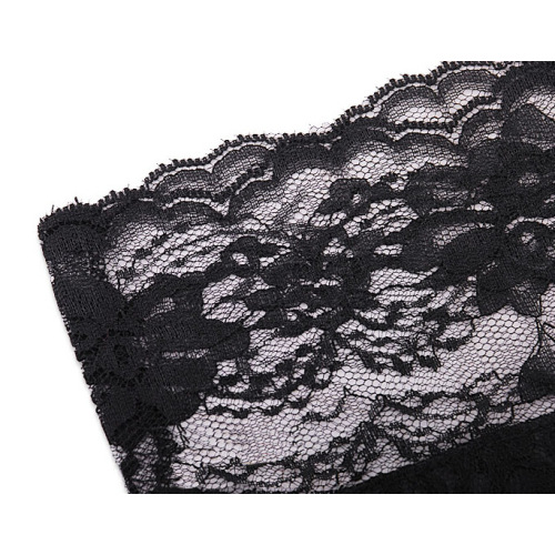 elegant satin bag with lace for lingerie