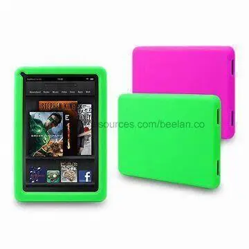 Tablet PC Cases, Made of Silicone, Ideal for Kindle Fire, Various Colors are Available