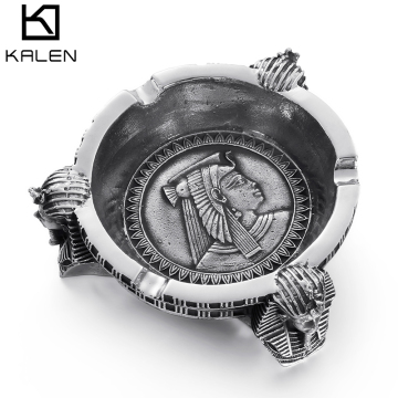Stainless Steel Pharaoh Ashtray for Home Desktop Decoration