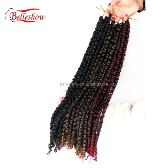Hot sell spring  Luxury for Braiding 18inch Synthetic pretwisted passion twist