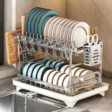 Stainless Steel Kitchen Drain Plate Holder Organizer