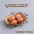 160ml Compostable Kraft Paper Lunch Boxes Boat Style