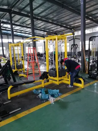 8 Station Multi Jungle Gym Fitness Machine - Crossover Function Trainer