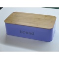 Modern Bread Box with Bamboo Cutting Board