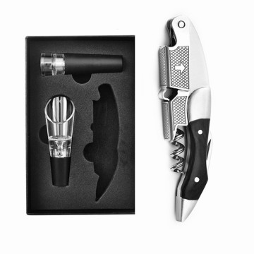 Stainless Steel Multifunction Kitchen Gadget: Wine Opener and Corkscrew