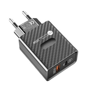 Factory Wholesale PD+QC3.0 Fast Charging Adapter for iPhone 13/12 Pro Max - Type-C + USB