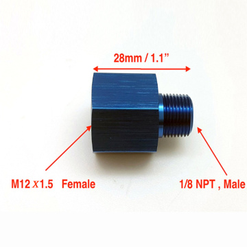 Jauges de pression de carburant de voiture M12x1.5 à 1 / 8nt