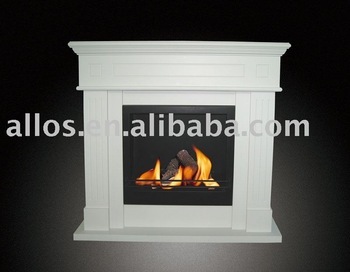 Ethanol fireplace with surrounds
