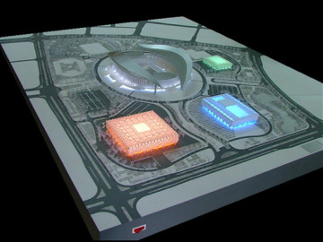 Architectural Model Making, Commercial Model of Sports Center (JW-106)