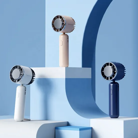 USB Charging Portable Outdoor Fan: Ice-Cooled, Brushless, Mini Desktop Cold Pack & Handheld Cooling Solution