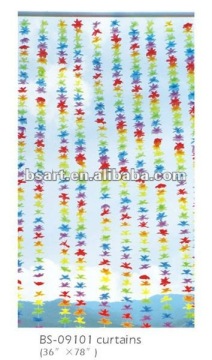 Rainbow hawaii flower curtain