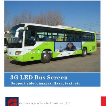 high brightness p5 OUTDOOR BUS 3G controller led display