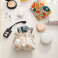 Mini Pocket Cosmetic Bag Waterproof Printed Floral Makeup Pouch For Purse Travel Makeup Organizer Bag för läppstift hörlurar
