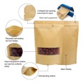 bolsa de papel kraft com zíper para cima bolsa