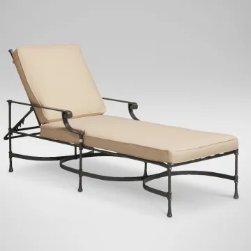 Elegant Aluminum Adjustable Patio Chaise Lounge