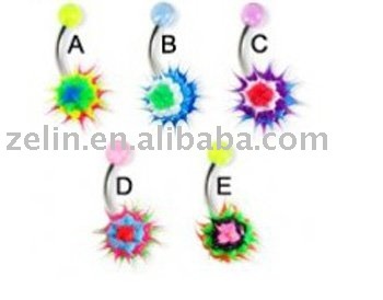 2011 new style body piercing jewelry silicon belly ring jewelry