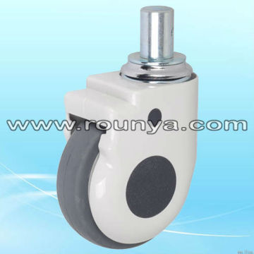 ABS covered streamline plate stem type hospital bed castors