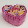 Boîte de rangement en forme de coeur Disney en plastique