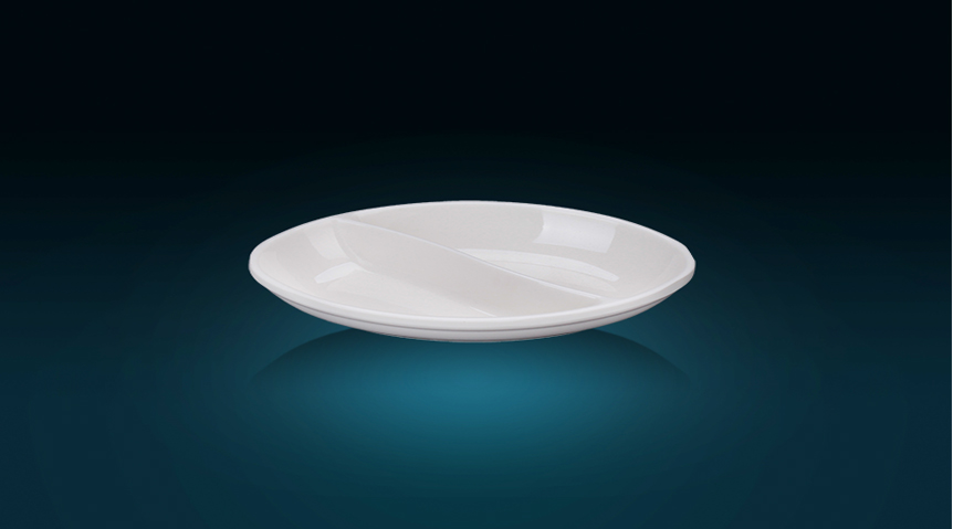 New Style Divided Melamine Sauce Plate