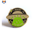 Roupas escolares LAPEL PIN METAL BLACH LOGOTIO CUSTAL