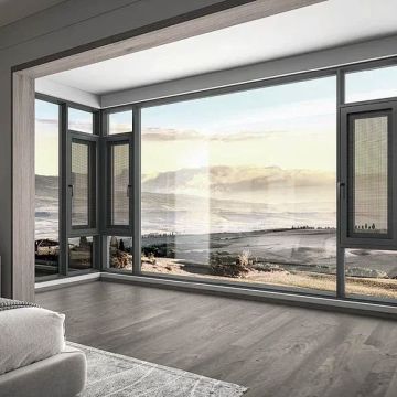 Thermal Break Aluminum Casement Windows for Modern Villas