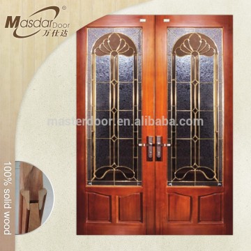Antique Chinese interior double swing wooden door room
