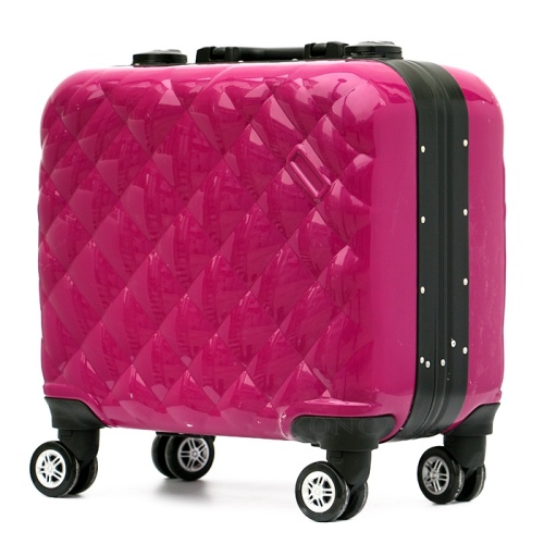Soft-pink Portable Makeup Train Case with Light