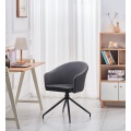 360 grados Silla giratoria de espalda de color gris oscuro
