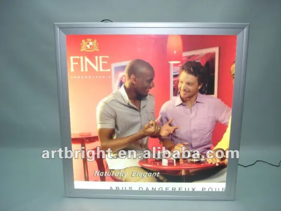 Advertising single side LED ultra thin light box(with aluminum flip-open frame)