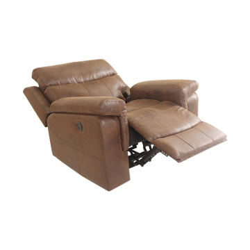 Modern OEM living room rotating swivel genuine leather reclinable sofa electric usb charging massage recliner chair