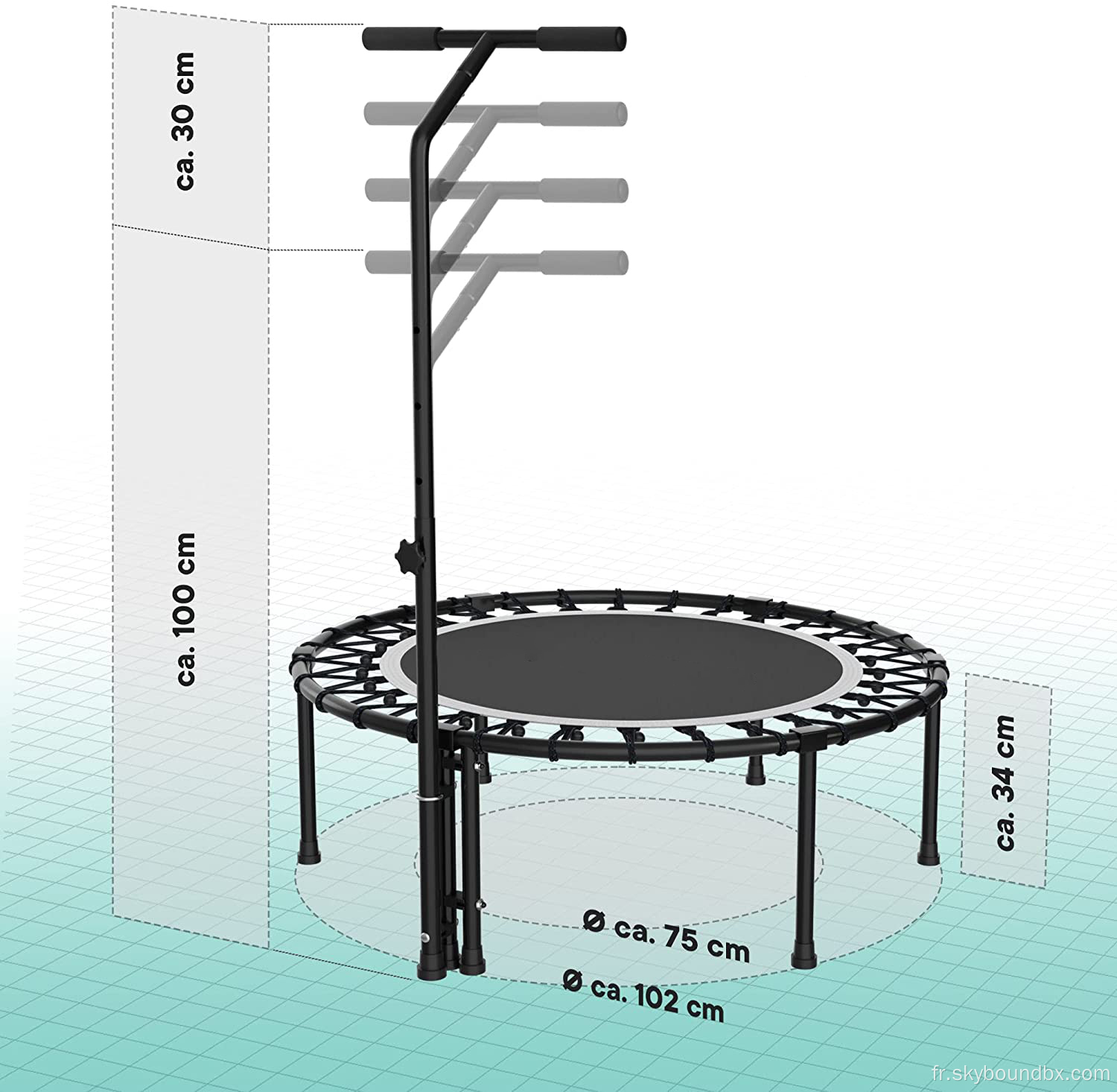 Trampoline de gymnase à domicile Trampoline intérieure pour le fitness