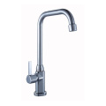 Deck Mounted Double Handle Faucet Kitchen Brass Tap