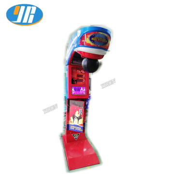 ขายร้อนคลาสสิก Red Arcade Coin Pusher Lottery Boxing Punching Games Machine สำหรับศูนย์เกม