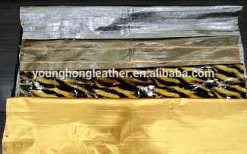 Finished genuine eel fish skin leather for funiture