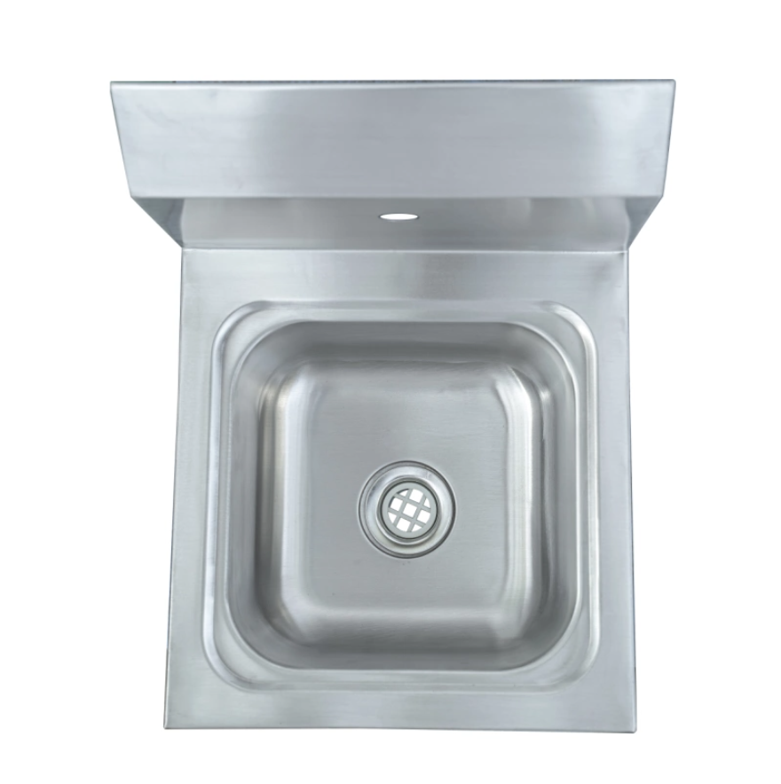 Wall mounted wash basin made of stainless steel