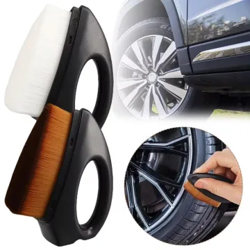 Portable Mini Car Tire Detailing Brush for Tire Shine and Clean