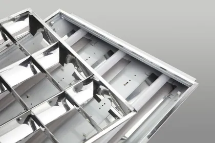 Energy Saving Led Led Troffer Lighting Fixtures Angle Replace Fluorescent Troffer 132w