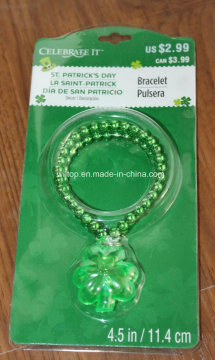 Plastic Light up St. Patrick's Day Bracelet (LP010)