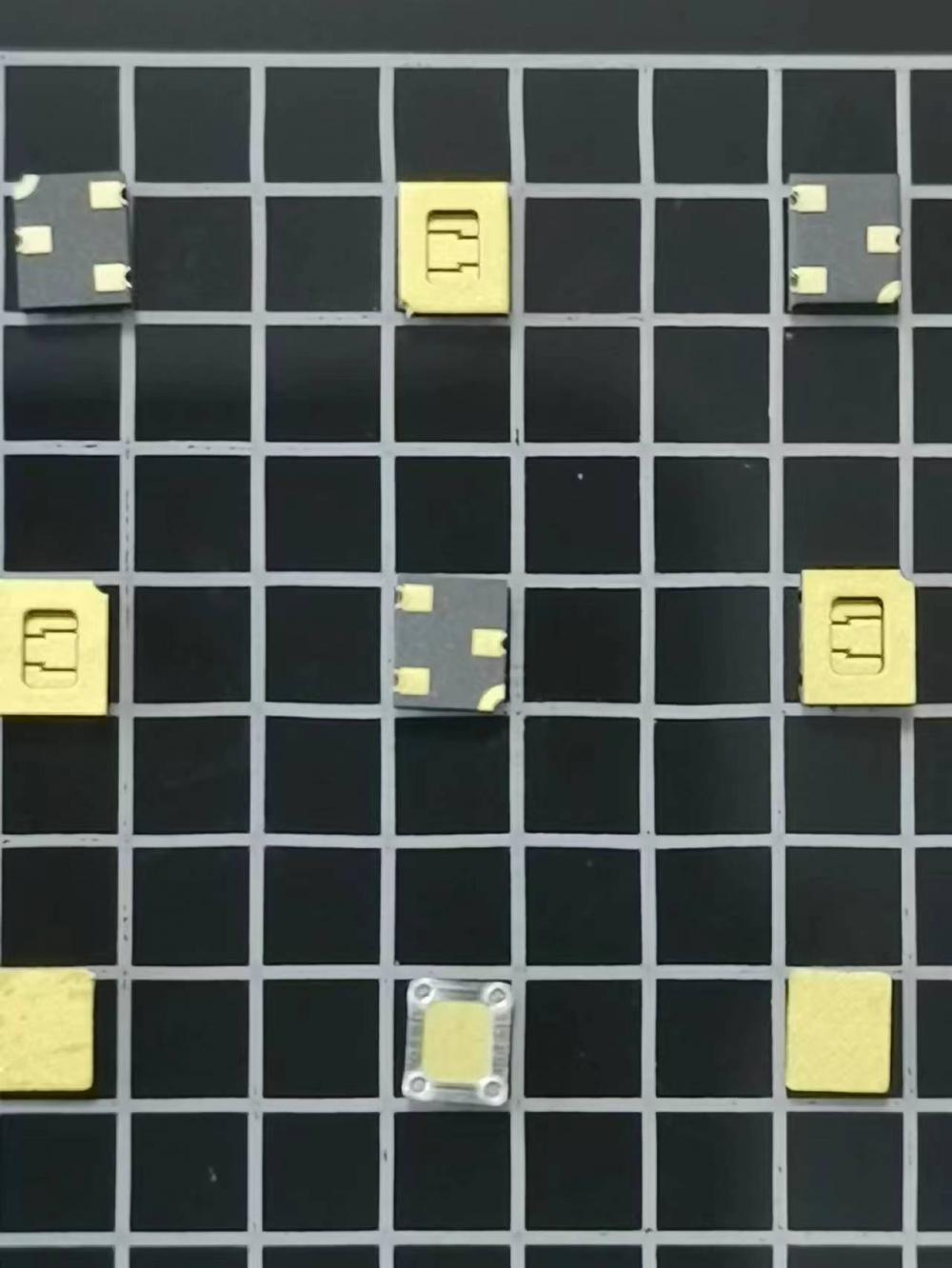 A high-density Ceramic Leadless Chip Carrier (CLCC) package