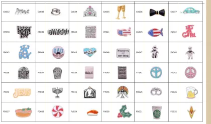 China custom metal charm, allry wine charm