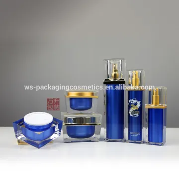 Square Hotsales Acrylic Luxury Cosmetic Jars and Bottles