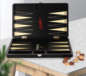 Classic Backgammon Board Game Set for Adults and Kids
