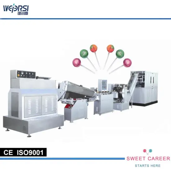 toffee candy cut & wrapping candy making machine