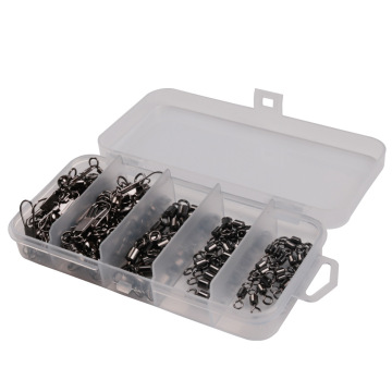 50-Piece 8-Shaped Ring & B-Shaped Bottle Swivel Connector Fishing Set - 120g