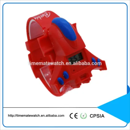 Digital watch promotion children watches flag watches with plastic silicone material